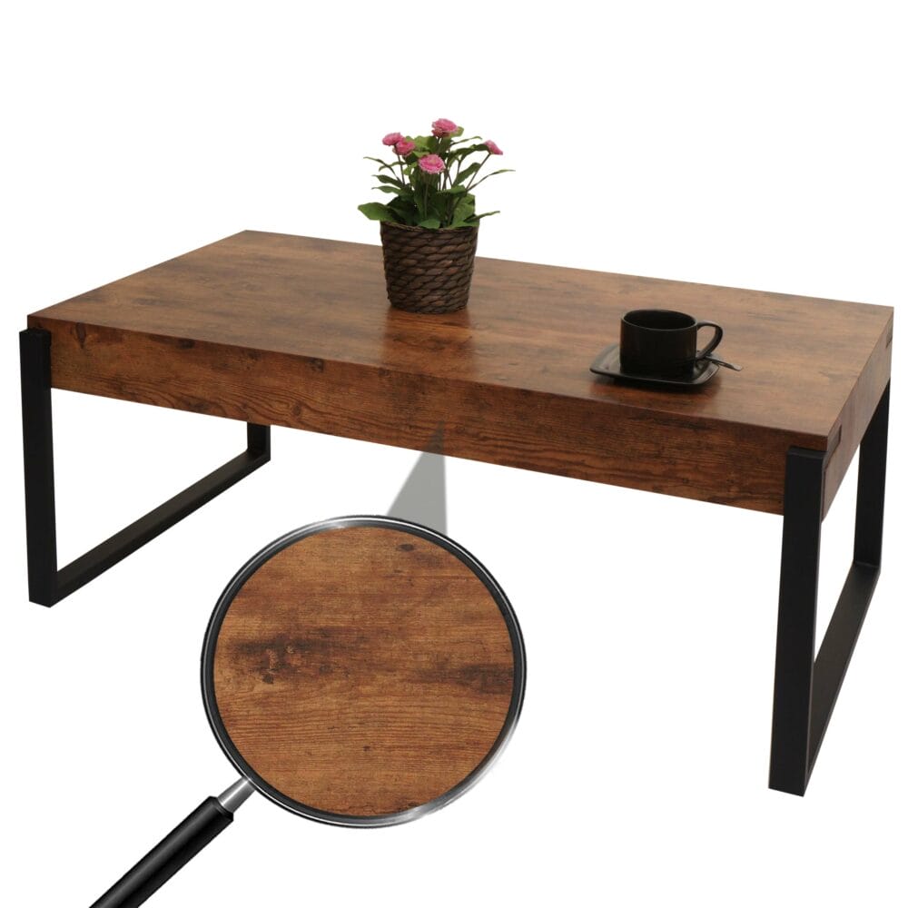 Couchtisch JAM-L53 Beistelltisch Metall 43x110x64cm