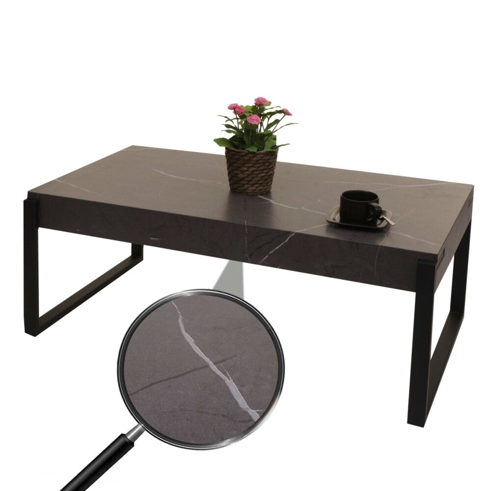 Couchtisch JAM-L53 Beistelltisch Metall 43x110x64cm