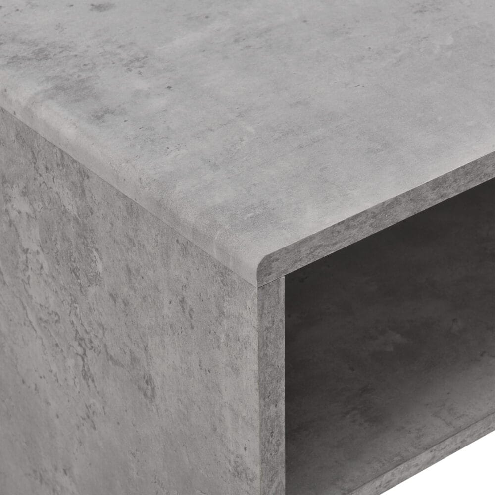 Couchtisch Trier 100x40x40 cm mit Ablage Betonoptik