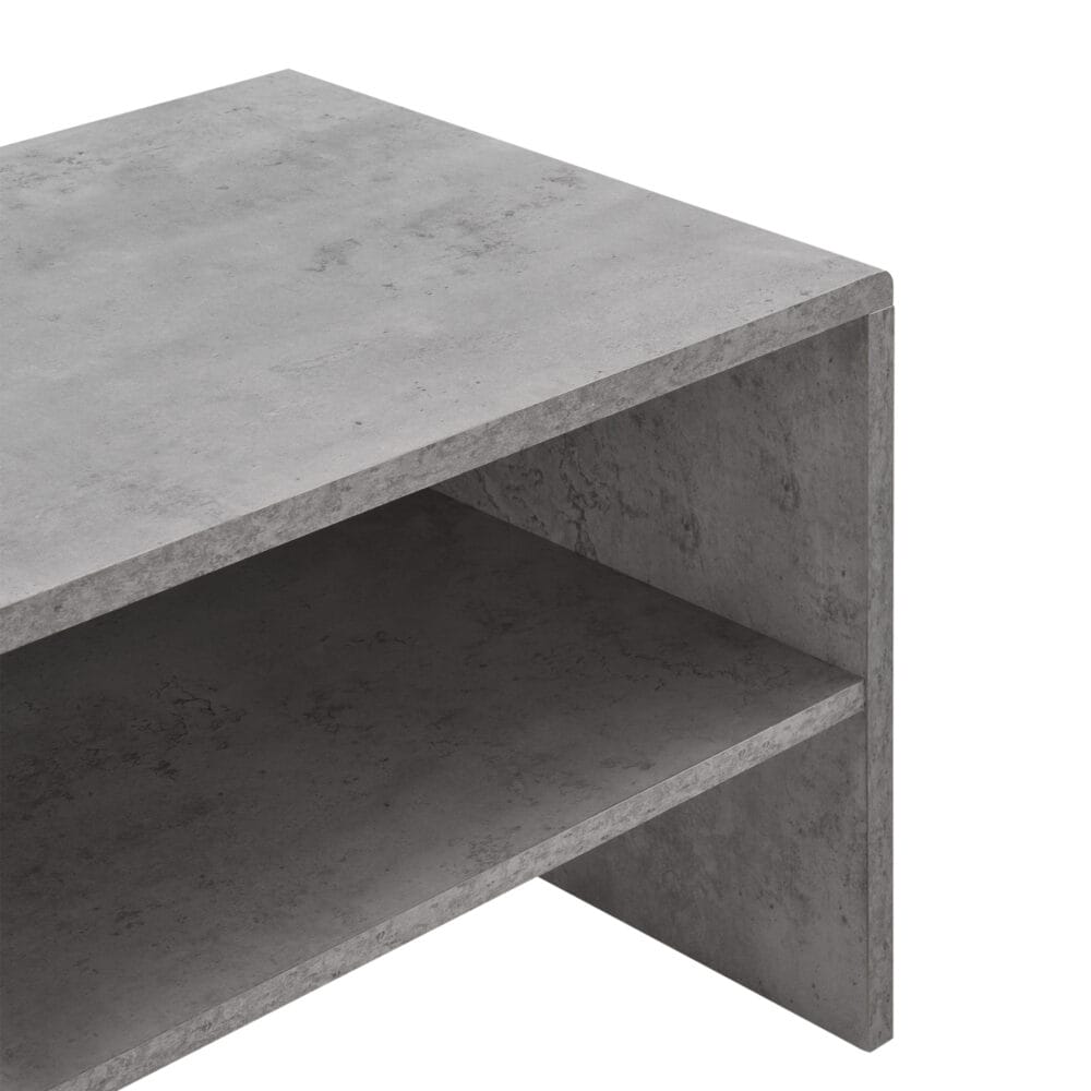 Couchtisch Trier 100x40x40 cm mit Ablage Betonoptik