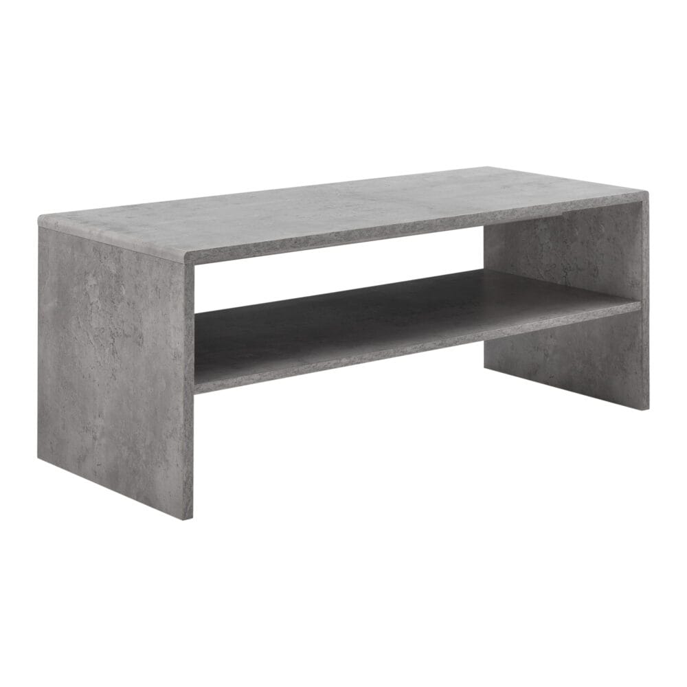 Couchtisch Trier 100x40x40 cm mit Ablage Betonoptik