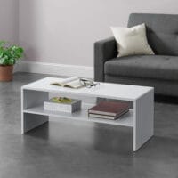 Couchtisch Trier 100x40x40 cm mit Ablage Weiss