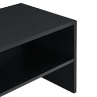 Couchtisch Trier 100x40x40 cm mit Ablage Schwarz