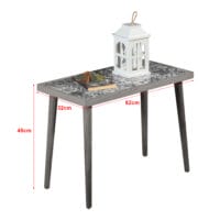 Couchtisch Gotland 45x62x32cm Grau