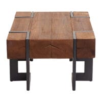 Couchtisch Tanne Holz rustikal massiv braun 60x60cm