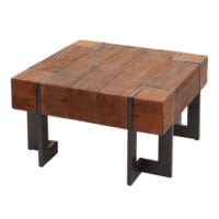 Couchtisch Tanne Holz rustikal massiv braun 70x70cm