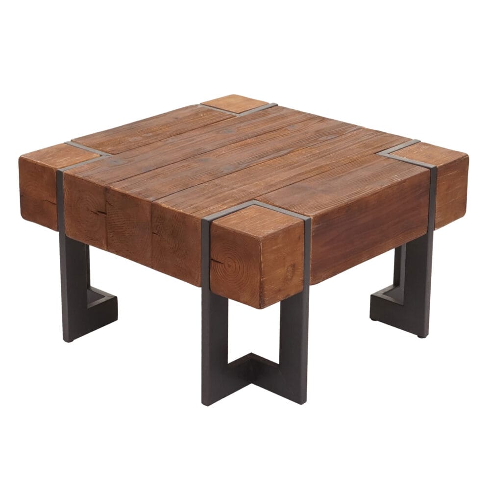 Couchtisch Tanne Holz rustikal massiv braun 70x70cm