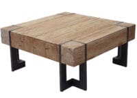 Couchtisch Tanne Holz rustikal massiv naturfarben 70x70cm