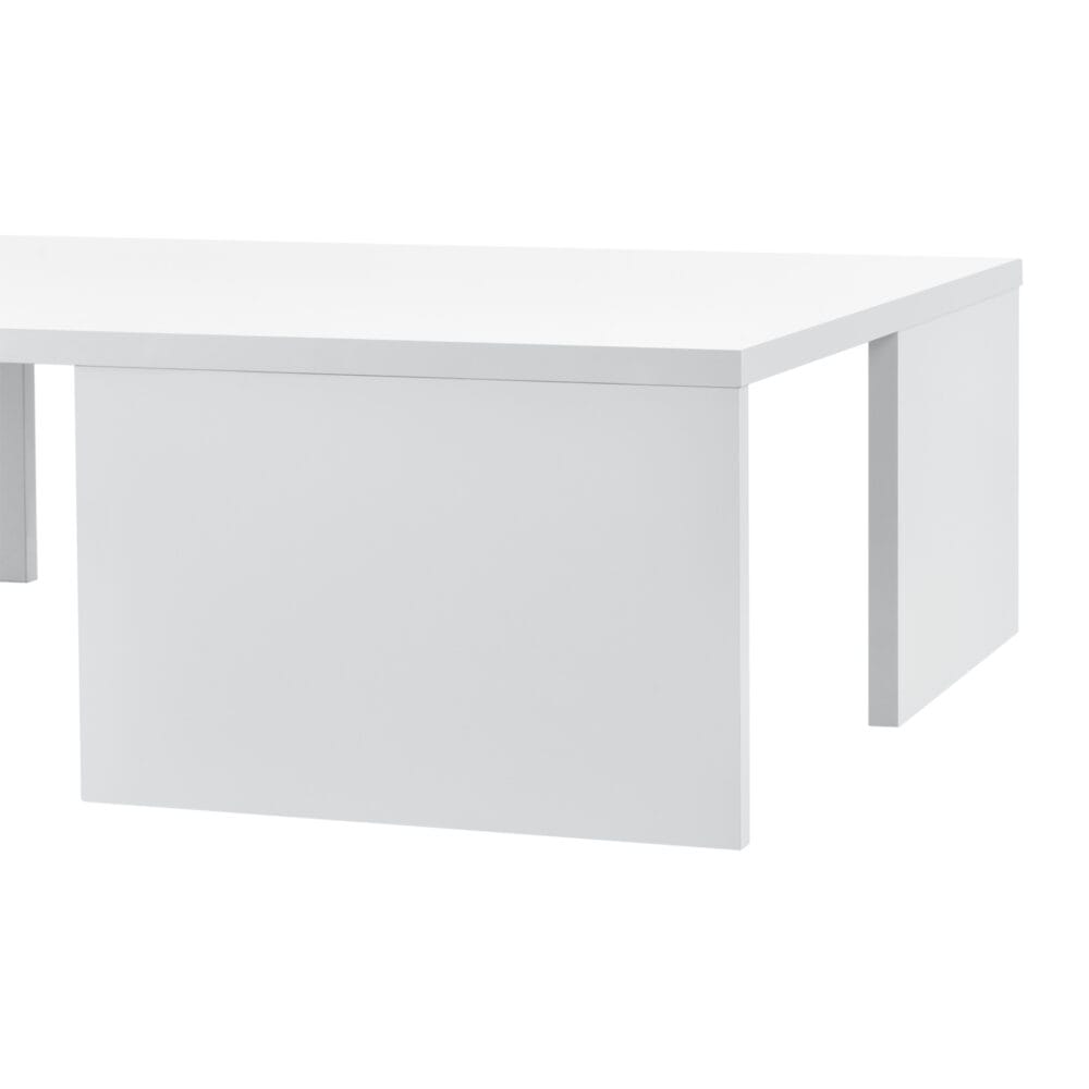 Couchtisch Tierp 90x60x20 cm Weiss Hochglanz