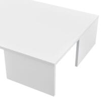 Couchtisch Tierp 90x60x20 cm Weiss Hochglanz
