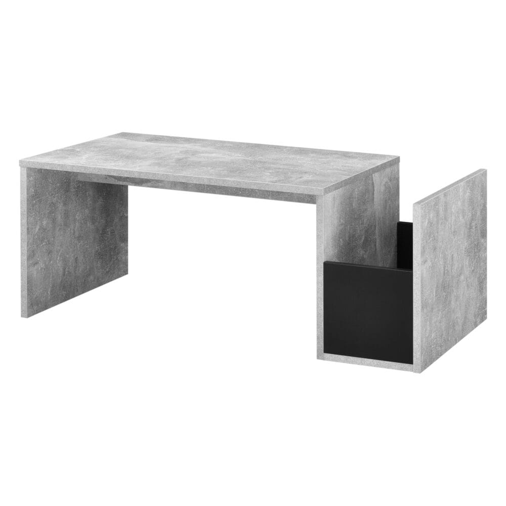 Couchtisch Bollnäs 90x45x35 cm mit Ablagefach Betonoptik