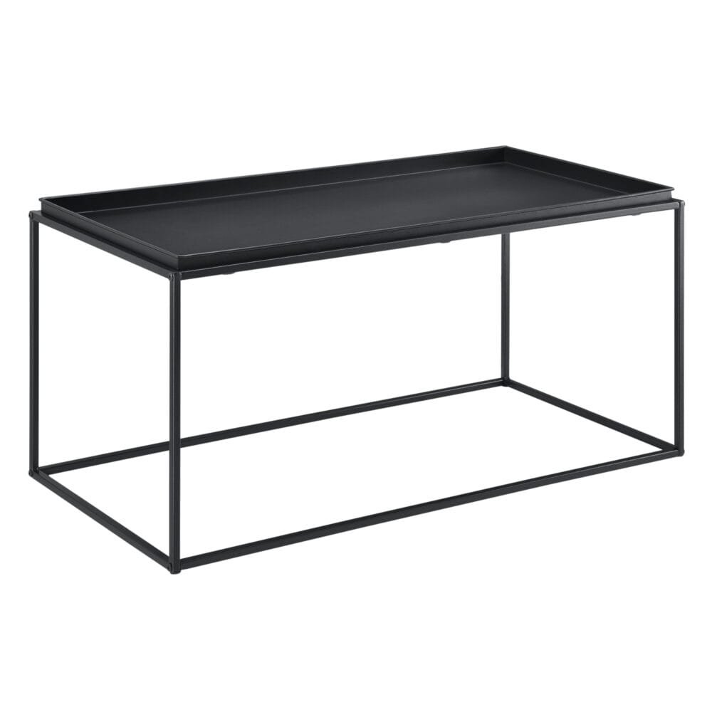 Couchtisch Nyker 47x100x50 cm Industriedesign Schwarz