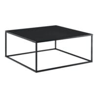 Couchtisch Lebus 38x85x85 cm Metall Schwarz Matt