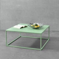 Couchtisch Lebus 38x85x85 cm Metall Pastellgrün