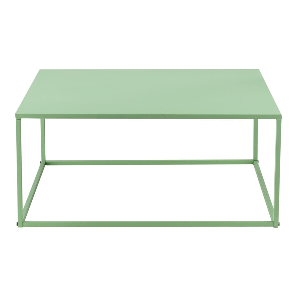 Couchtisch Lebus 38x85x85 cm Metall Pastellgrün