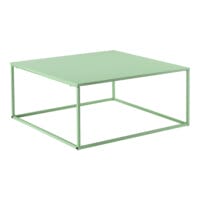 Couchtisch Lebus 38x85x85 cm Metall Pastellgrün