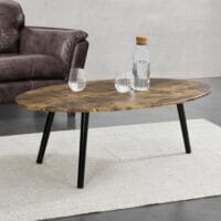 Couchtisch Viborg 109.5 x 59.5 x 39.5 cm dunkler Holzton