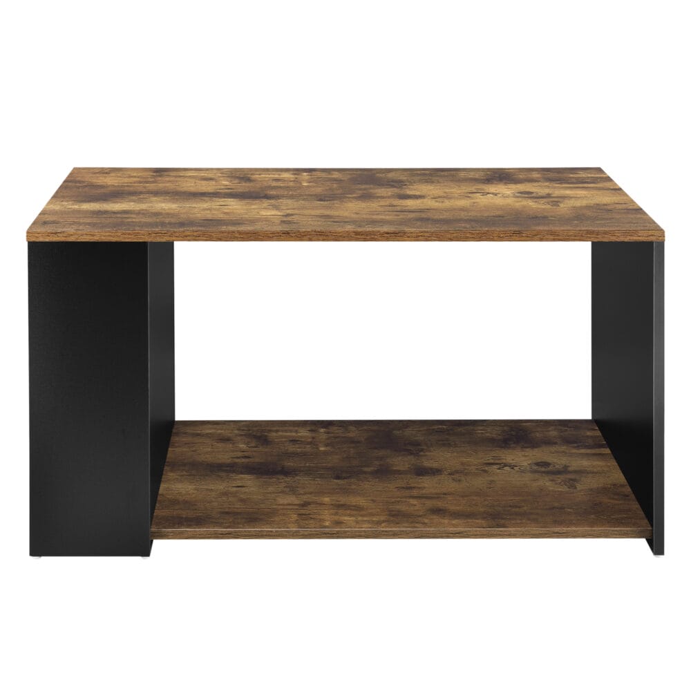Couchtisch Filipstad 43x71x56 cm Schwarz mit Eichen-Optik