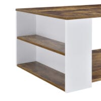 Couchtisch Filipstad 43x71x56 cm Weiss/Eiche dunkel