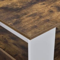 Couchtisch Filipstad 43x71x56 cm Weiss/Eiche dunkel