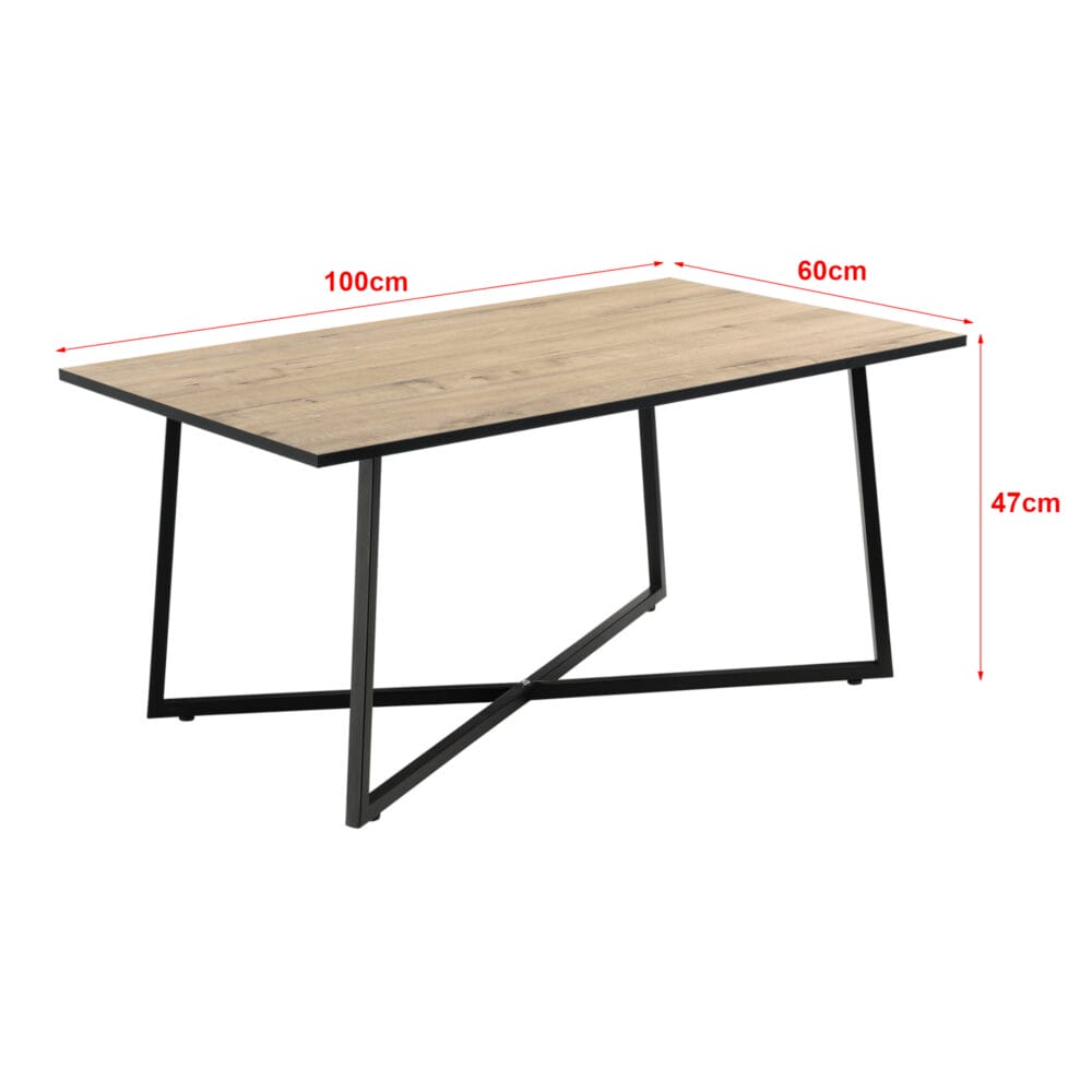 Couchtisch Uddevalla 100x60x47cm Eicheoptik