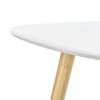 Couchtisch Levanger 2er Set Bambus Weiss