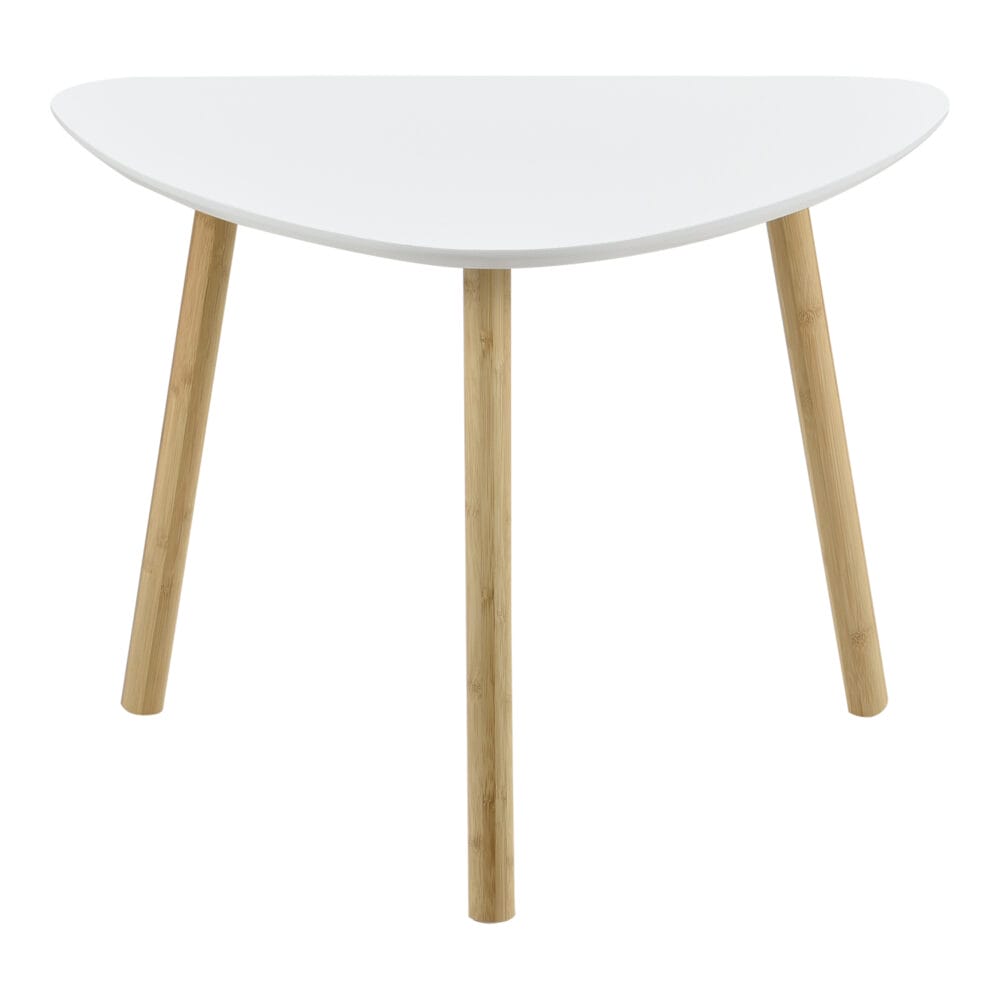 Couchtisch Levanger 2er Set Bambus Weiss