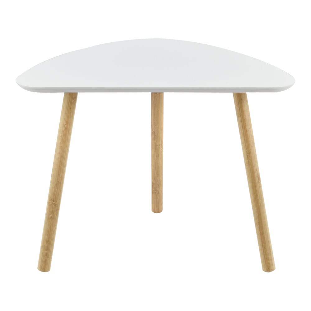 Couchtisch Levanger 2er Set Bambus Weiss