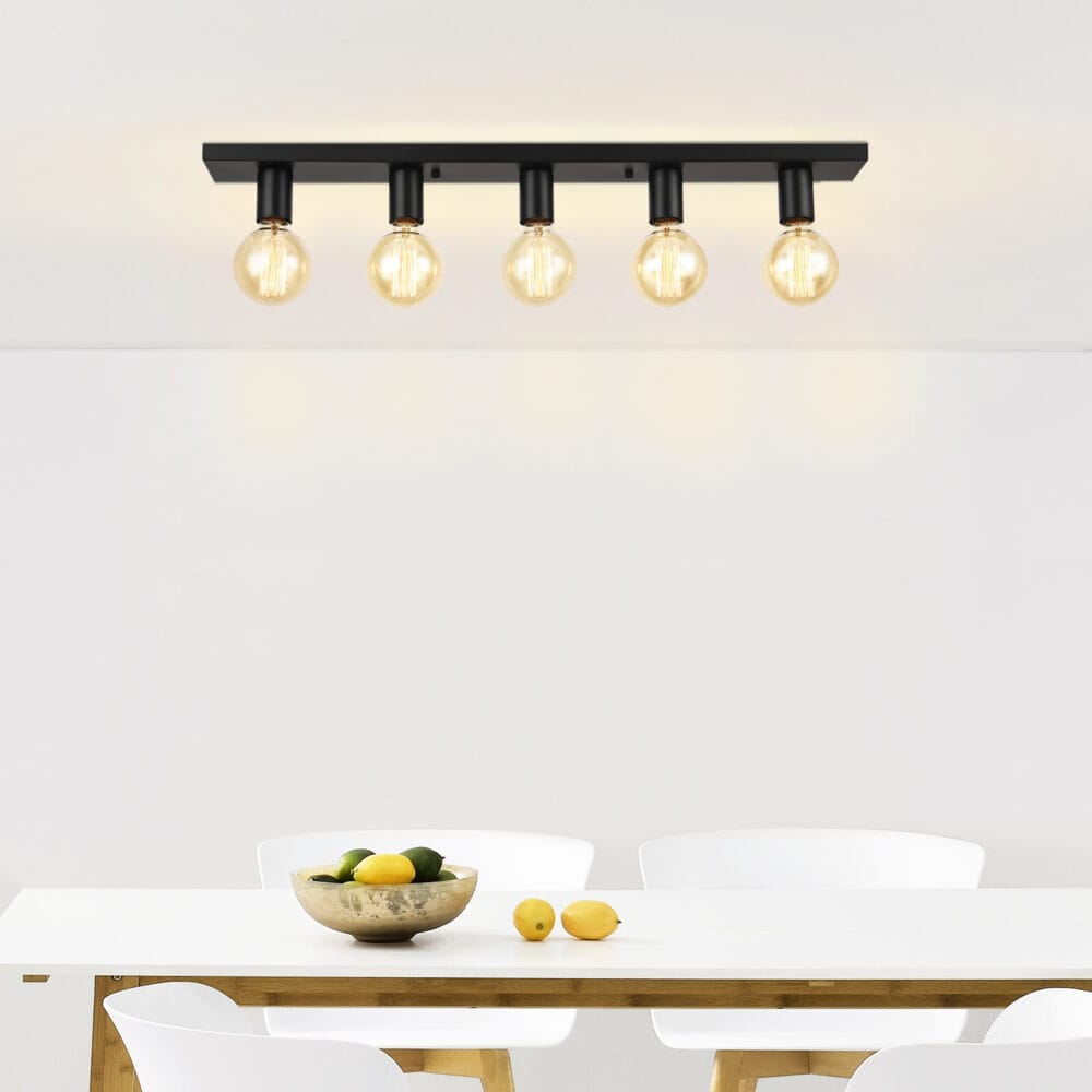 Deckenlampe Deckenleuchte Korinth 5-Flammig Rund Metall E27