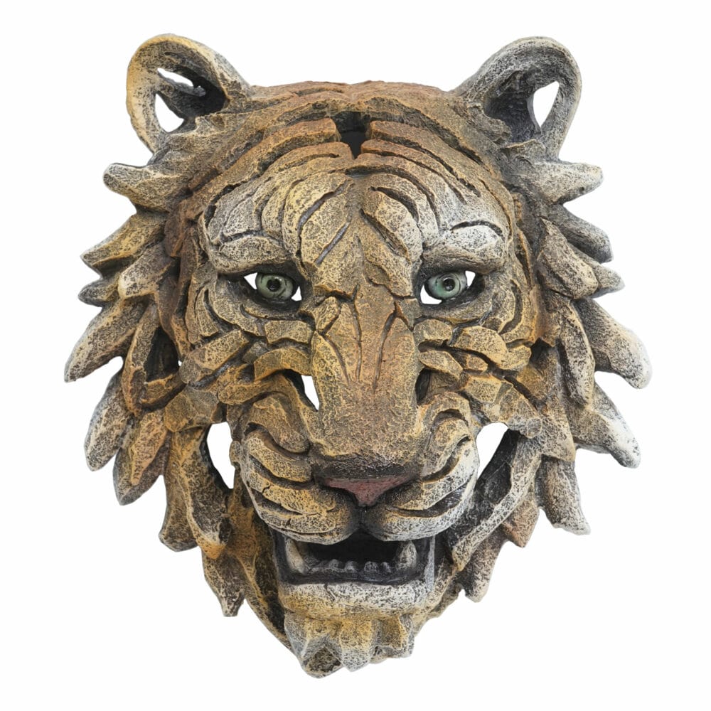 Deko Schädel Tigerkopf 35cm Trophäe Polyresin