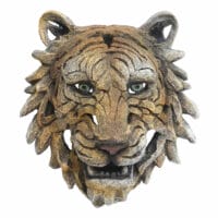 Deko Schädel Tigerkopf 35cm Trophäe Polyresin