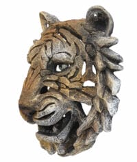 Deko Schädel Tigerkopf 35cm Trophäe Polyresin