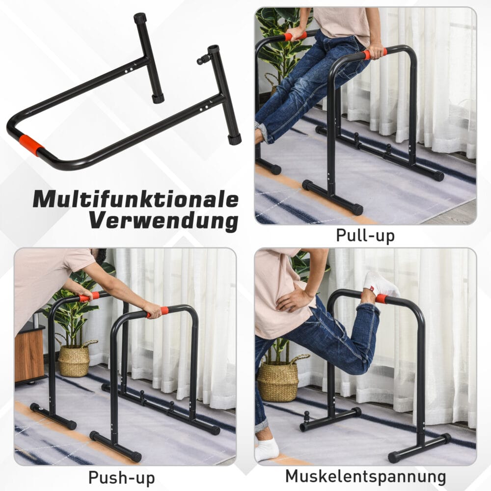 Dip Barren Fitness Push Up Dip Station 94/102x62x73cm