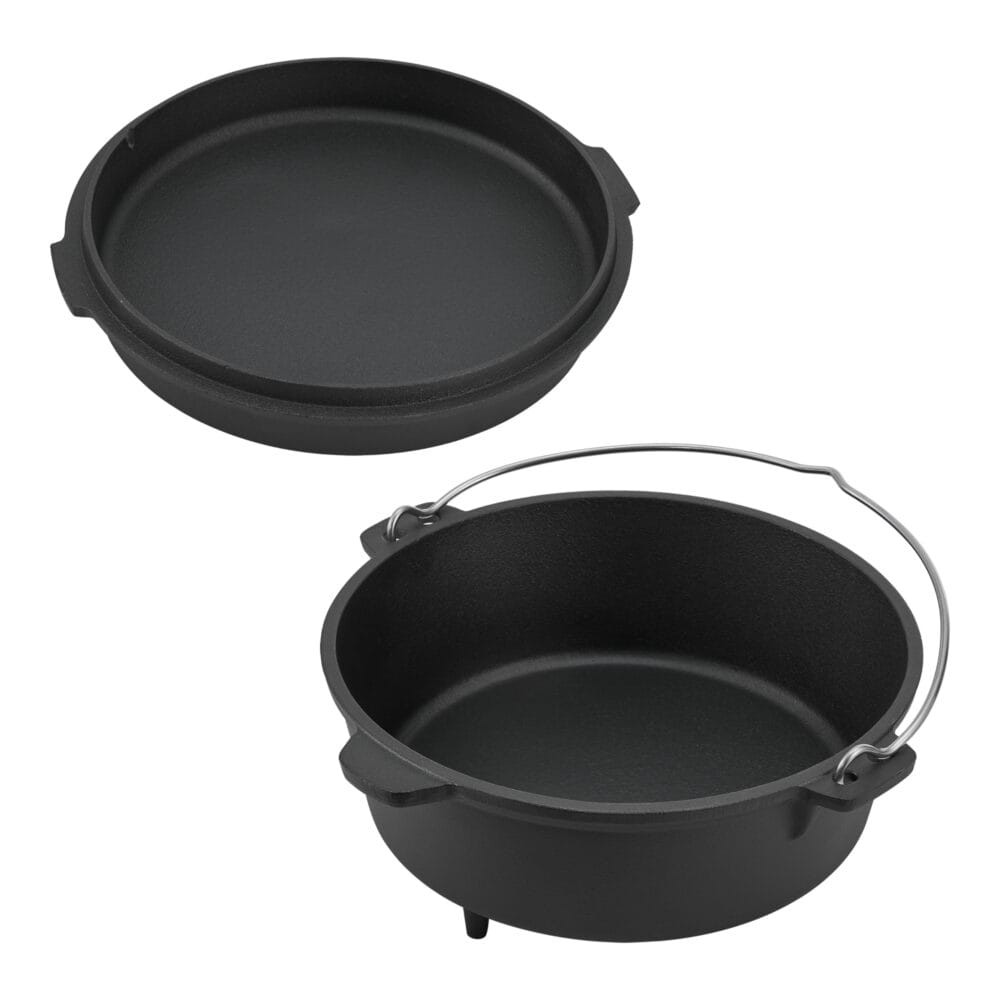 Feuertopf Dutch Oven Jacob 7.3L Gusseisen Schwarz