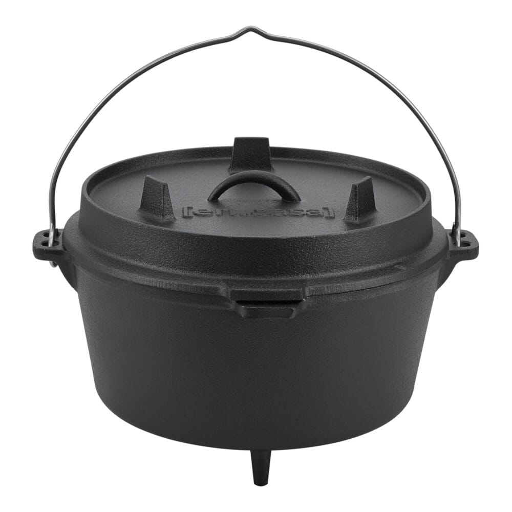 Feuertopf Dutch Oven Jacob 9L Gusseisen Schwarz