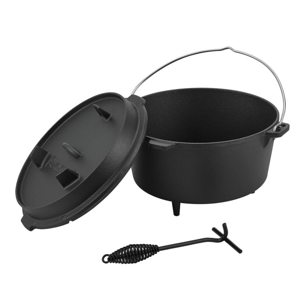 Feuertopf Dutch Oven Jacob 9L Gusseisen Schwarz