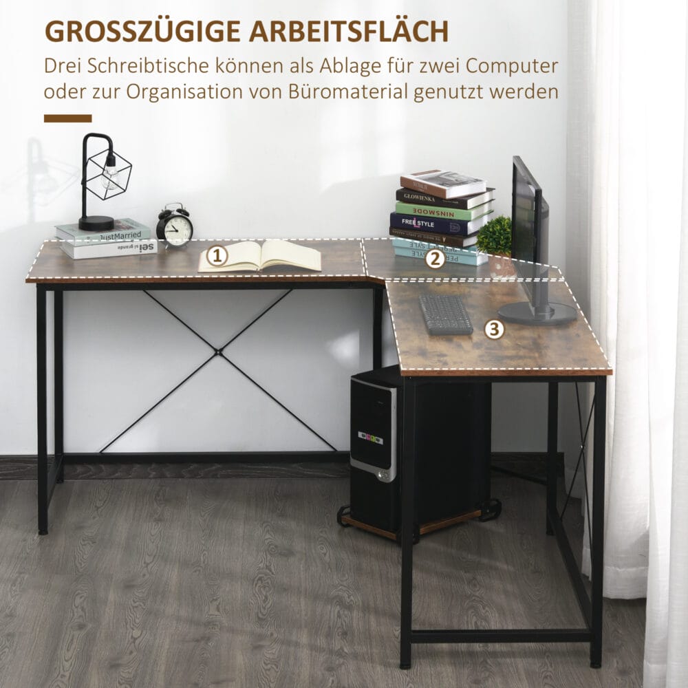 Eckschreibtisch Schreibtisch Bürotisch 150x150x75cm