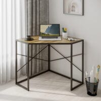 Eckschreibtisch platzsparender Arbeitstisch Schreibtisch 80x80x77.5cm