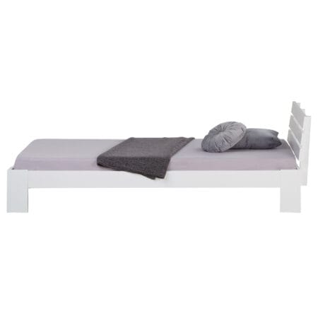 Einzelbett Holzbett 90x200cm Weiss