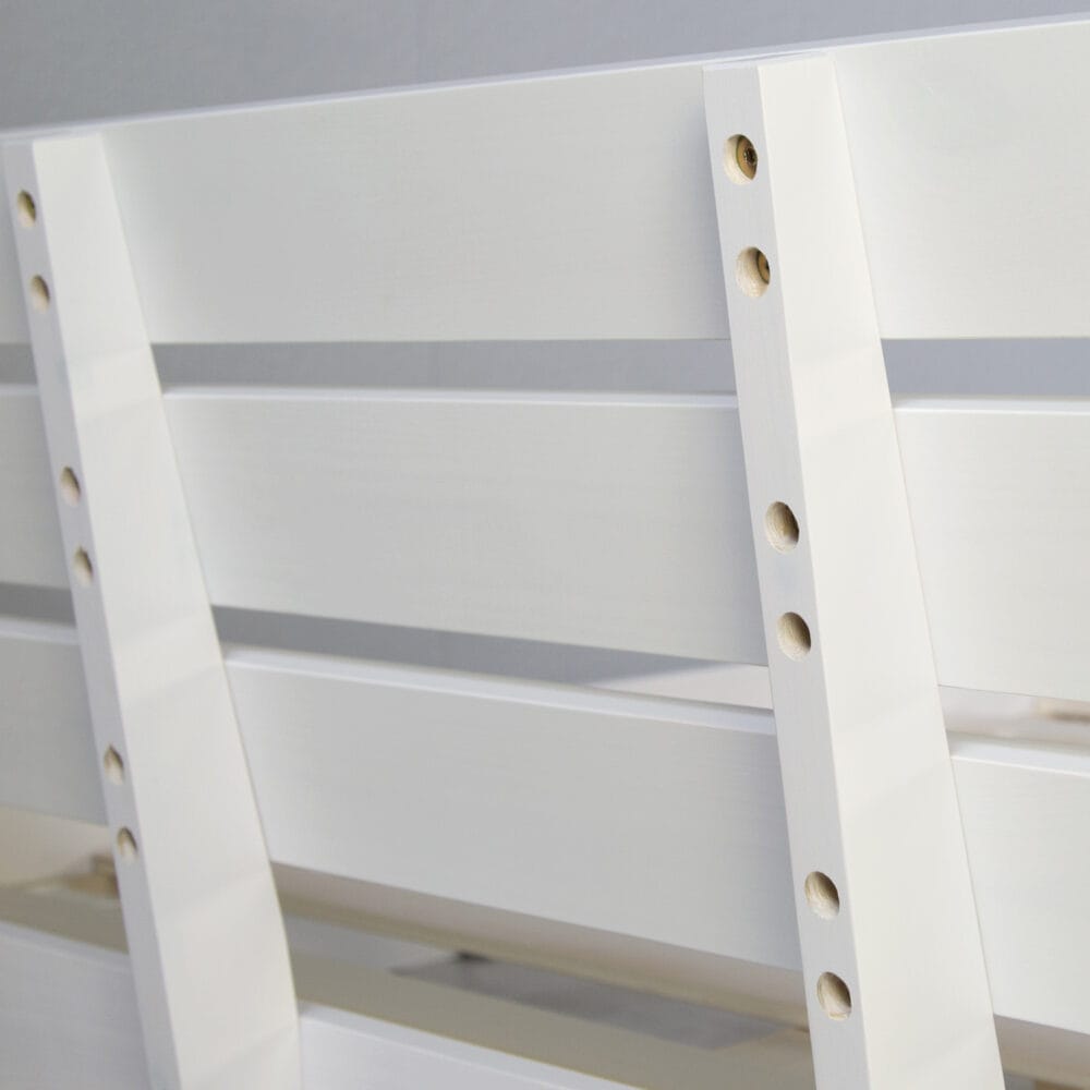 Einzelbett Holzbett 90x200cm Weiss