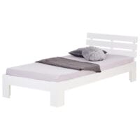 Einzelbett Holzbett 90x200cm Weiss