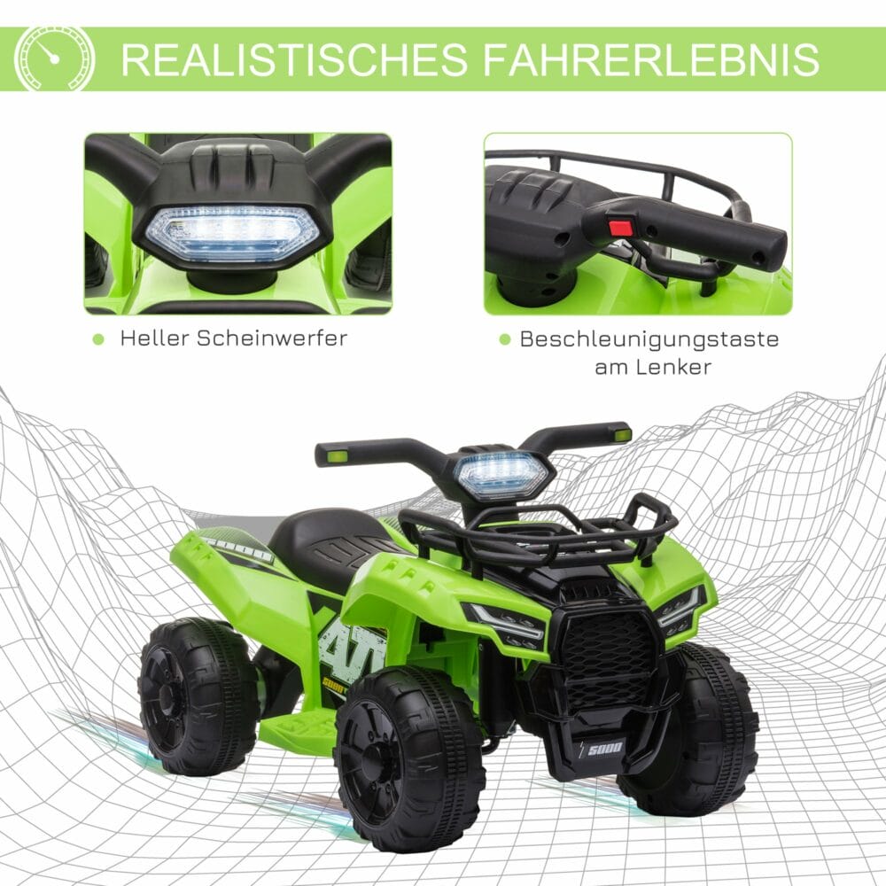 Elektro-Quad Elektroauto Kinderauto Grün