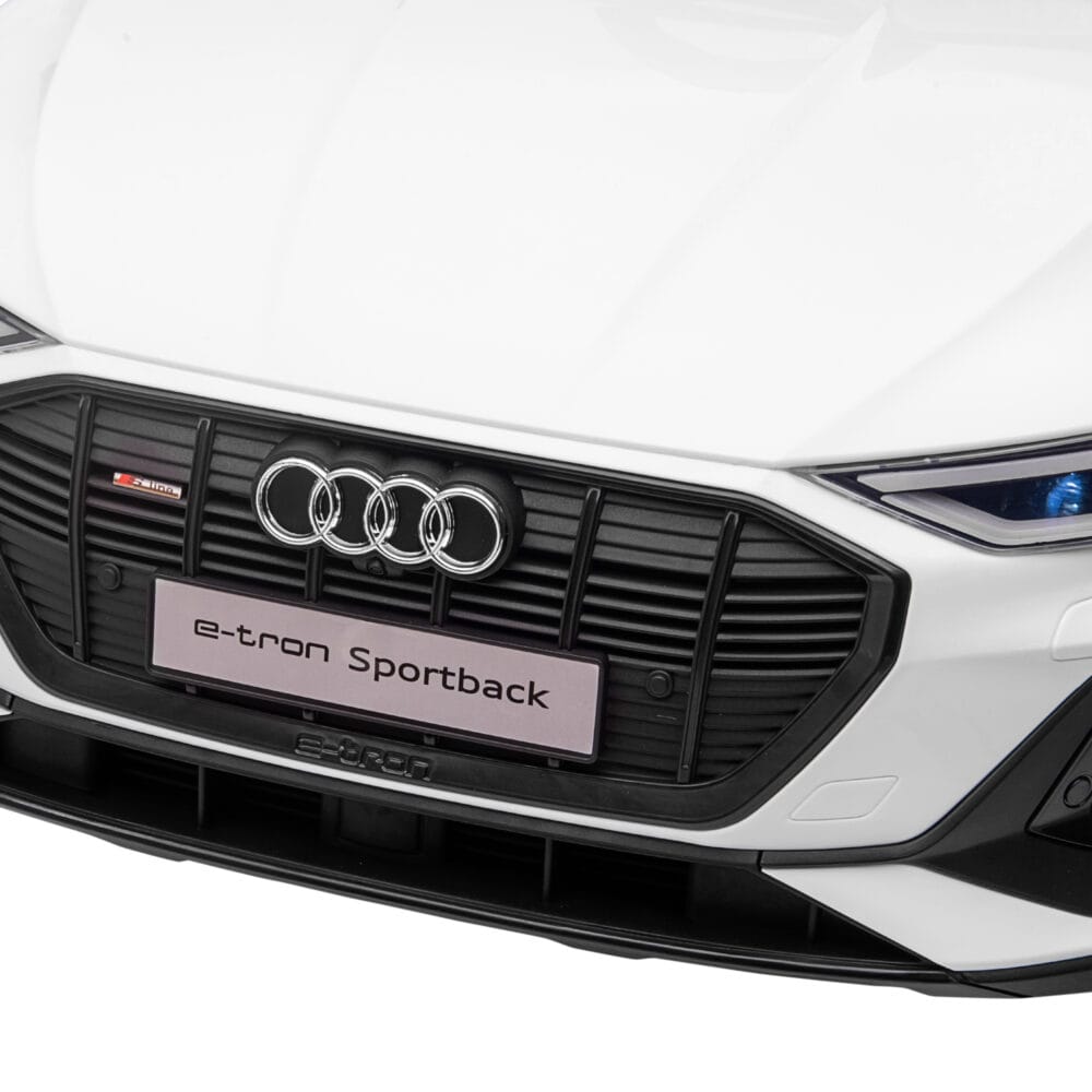 Elektroauto Kinderauto Audi e-tron lizenziert Weiss