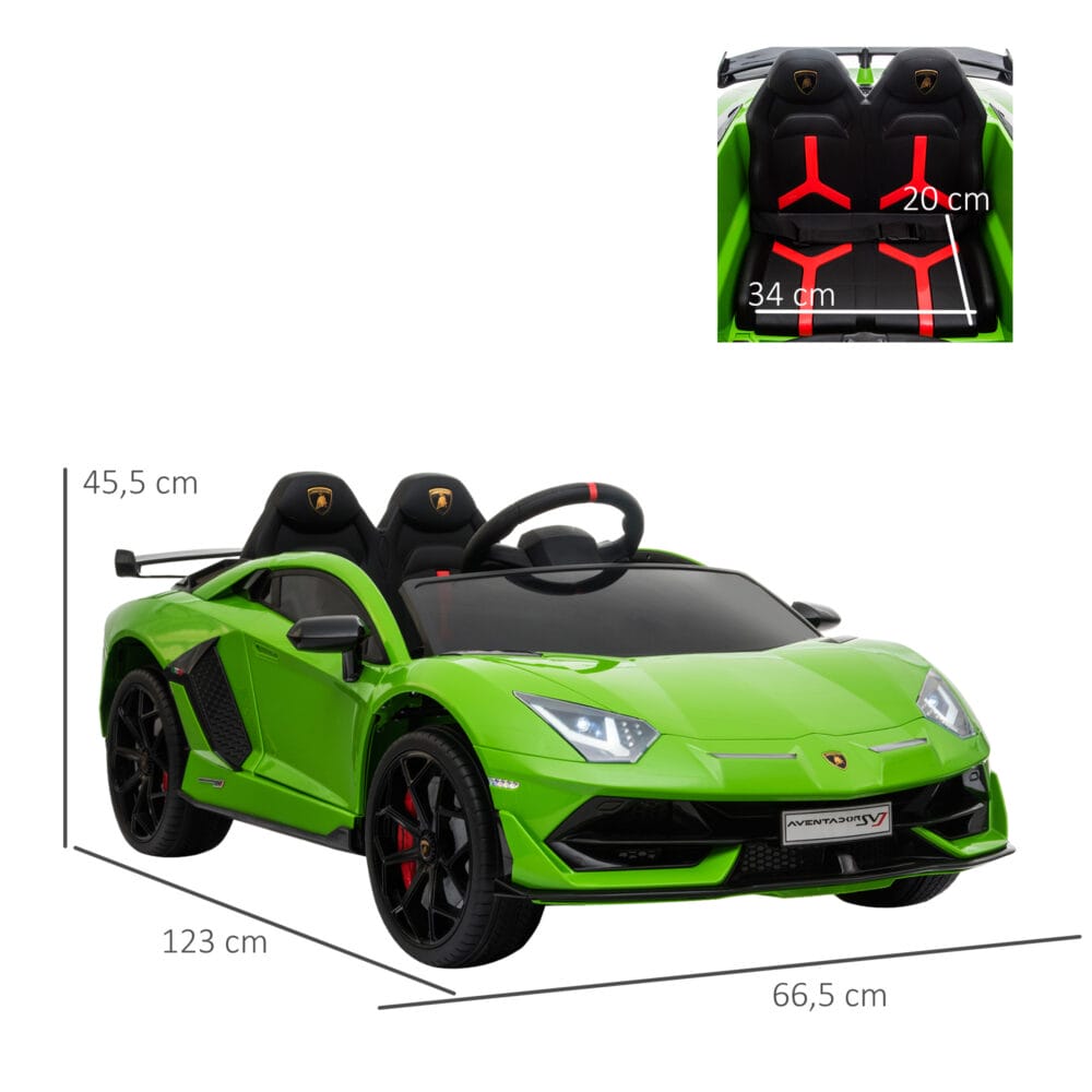 Elektroauto Kinderauto Lamborghini SVJ lizenziert grün