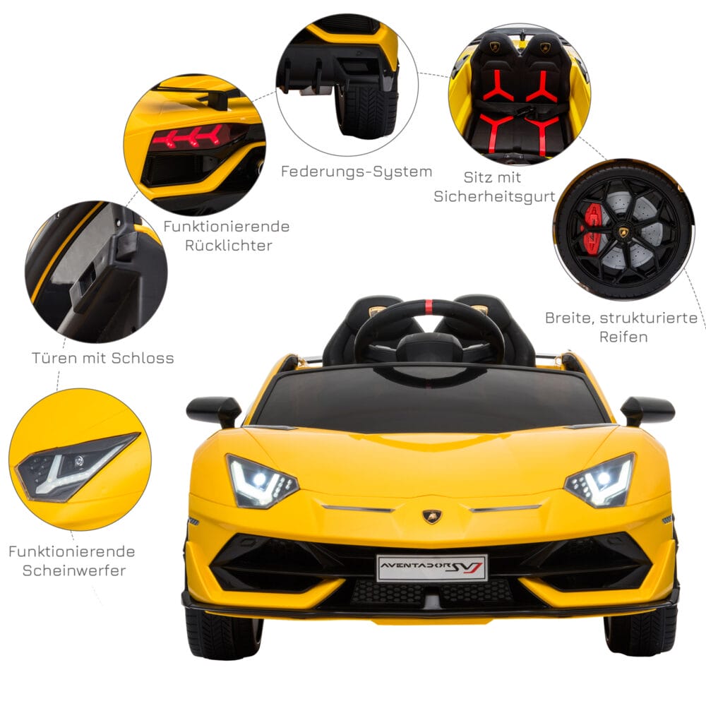 Elektroauto Kinderauto Lamborghini SVJ lizenziert grün