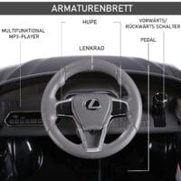 Elektroauto Kinderauto Lexus lizenziert schwarz