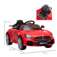Elektroauto Kinderauto Mercedes GTR lizenziert rot