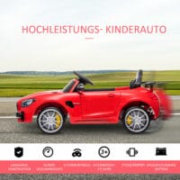 Elektroauto Kinderauto Mercedes GTR lizenziert rot