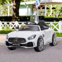 Elektroauto Kinderauto Mercedes GTR lizenziert weiss