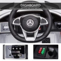 Elektroauto Kinderauto Mercedes GTR lizenziert weiss